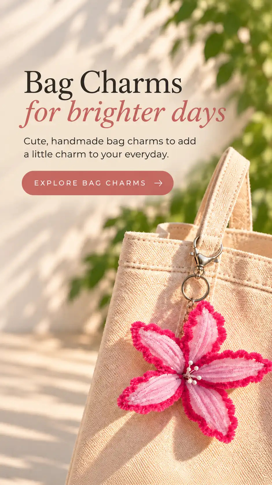 Bag Charms for brighter days: handmade pipe cleaner flower bag charm. Explore bag charms.